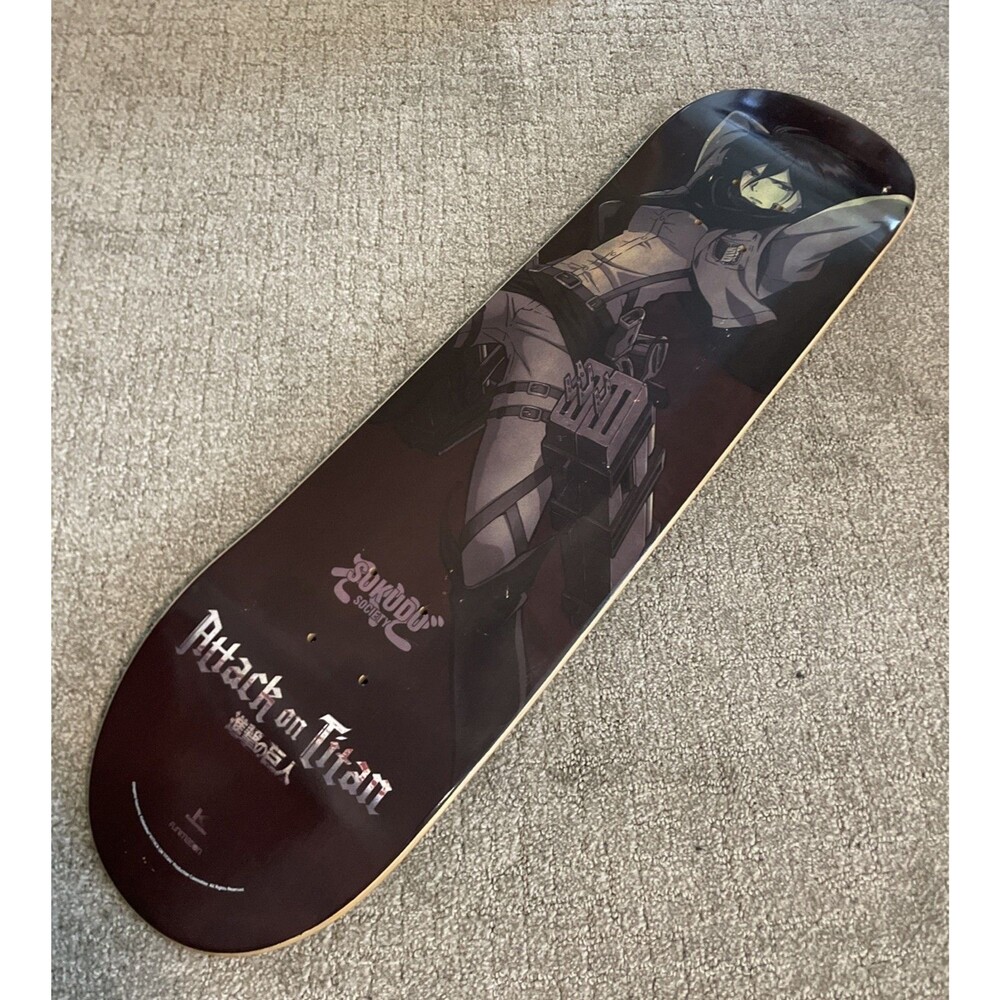 Anime Expo (AX) 2022 Crunchyroll Store  Skateboard Deck - Attack on Titan Mikasa
